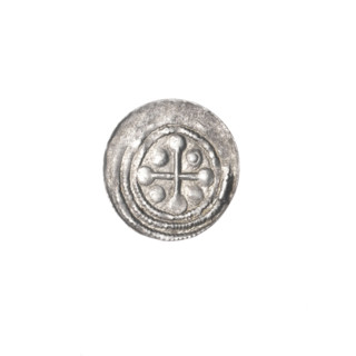 denarius, Boleslaw III Krzywousty (prince of Poland; 1086–1138), allegories, equal-armed cross,
