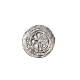 denarius, Boleslaw III Krzywousty (prince of Poland; 1086–1138), allegories, spearhead (issue