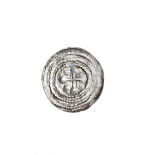 Denarius, Boleslaw III Krzywousty (prince of Poland; 1086–1138). Obverse: in a beaded border, a