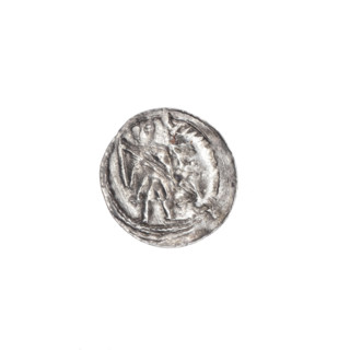 Denarius of Boleslaw III Krzywousty (prince of Poland; ca. 1086–1138), ca. 1125–1138. Obverse: in