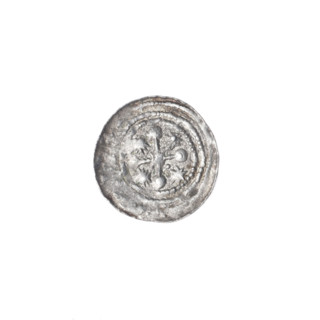 denarius, Boleslaw III Krzywousty (prince of Poland; 1107–1138), allegories, equal-armed cross,