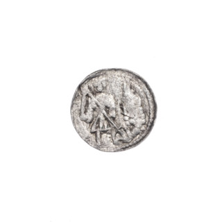 Denarius, Boleslaw III Krzywousty (prince of Poland; 1107–1138). Obverse: in the beaded border, a