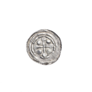 denarius, Boleslaw III Krzywousty (prince of Poland; 1086–1138), allegories, spearhead (issue