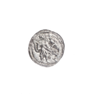 denarius, Boleslaw III Krzywousty (prince of Poland; 1086–1138), allegories, spearhead (issue