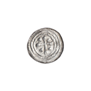 denarius, Boleslaw III Krzywousty (prince of Poland; 1086–1138), allegories, spearhead (issue