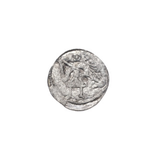 Denarius of Boleslaw III Krzywousty (prince of Poland; c. 1107–1138). Obverse: in a beaded border,