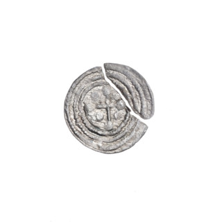 denarius, Boleslaw III Krzywousty (prince of Poland; 1086–1138), spearhead (issue mark),