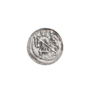 denarius, Boleslaw III Krzywousty (prince of Poland; 1107–1138), allegories, equal-armed cross,