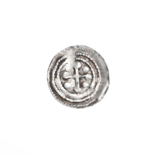 denarius, Boleslaw III Krzywousty (prince of Poland; 1086–1138), allegories, equal-armed cross,