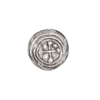 denarius, Boleslaw III Krzywousty (prince of Poland; 1086–1138), Romanesque style, ca. 1125–1138,