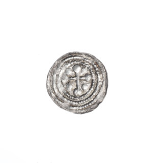 Denarius of Boleslaw III Krzywousty (prince of Poland; 1086–1138/ruled 1107–1138). Romanesque coin,