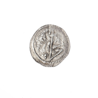 Denarius, Boleslaw III Krzywousty (prince of Poland; 1086–1138). Obverse: in the beaded border, a