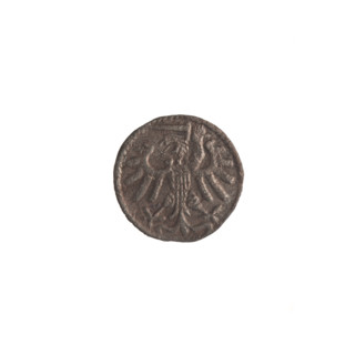 Gdansk denarius of Sigismund I the Old (King of Poland; reign 1506–1548). Obverse: in the border