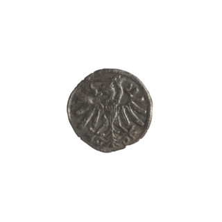 Gdansk denarius, Sigismund I the Old (King of Poland; reign 1506–1548). Silver coin (denarius)