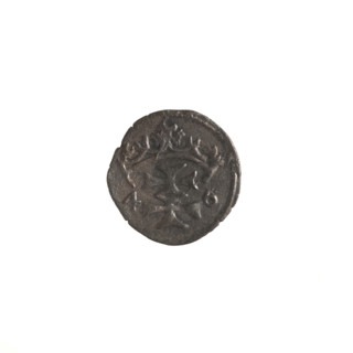 Gdansk denarius, Sigismund I the Old (King of Poland; reign 1506–1548). Silver coin, 1546. Obverse: