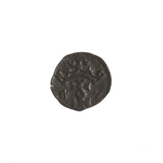 Gdansk denarius, Sigismund I the Old (King of Poland; reign 1506–1548). Obverse: border with the