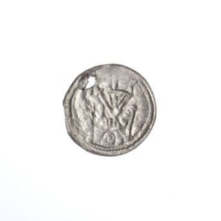 Denarius, Boleslaw III Krzywousty (prince of Poland; 1086–1138). Obverse: in the beaded border, a