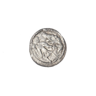 Denarius of Boleslaw III Krzywousty (prince of Poland; ca. 1107–1138). Romanesque-style medieval