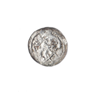 Denarius of Boleslaw III Krzywousty (prince of Poland; ca. 1086–1138), ca. 1125–1138. Obverse: in