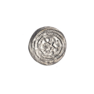 denarius, Boleslaw III Krzywousty (prince of Poland; 1107–1138), allegories, equal-armed cross,