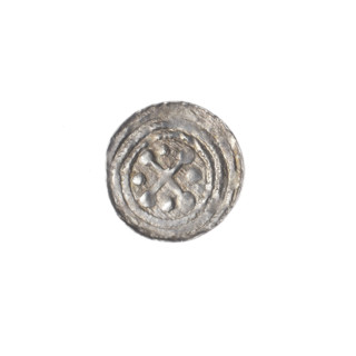 denarius, Boleslaw III Krzywousty (prince of Poland; 1107–1138), allegories, spearhead (issue