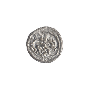 denarius, Boleslaw III Krzywousty (prince of Poland; 1107–1138), allegories, equal-armed cross,
