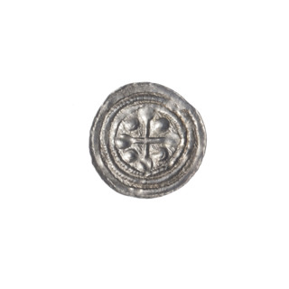 denarius, Boleslaw III Krzywousty (prince of Poland; 1107–1138), allegories, equal-armed cross,