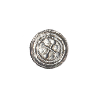 denarius, Boleslaw III Krzywousty (prince of Poland; 1107–1138), allegories, equal-armed cross,