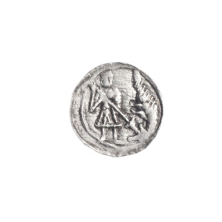 denarius, Boleslaw III Krzywousty (prince of Poland; 1107–1138), allegories, equal-armed cross,