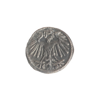 Lithuanian denarius, Sigismund II Augustus (King of Poland; 1544–1572); emblems of the Jagiellon
