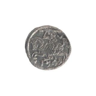 Lithuanian denarius, Sigismund II Augustus (King of Poland; 1544–1572); emblems of the Jagiellon