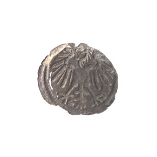 Lithuanian denarius, Sigismund II Augustus (King of Poland; 1544–1572); emblems of the Jagiellon