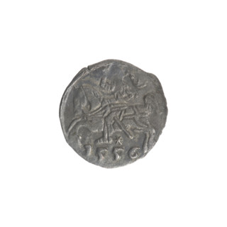 Lithuanian denarius, Sigismund II Augustus (King of Poland; 1544–1572); emblems of the Jagiellon