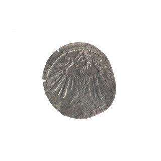Lithuanian denarius, Sigismund II Augustus (King of Poland; 1544–1572); emblems of the Jagiellon