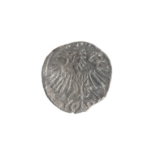 Lithuanian denarius, Sigismund II Augustus (King of Poland; 1544–1572); emblems of the Jagiellons
