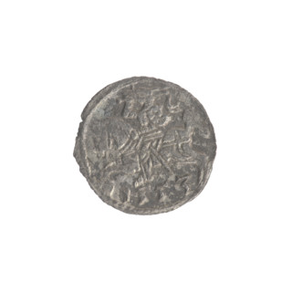 Denarius of Sigismund II Augustus (King of Poland, 1544–1572). Silver coin (denarius), dated 1553.