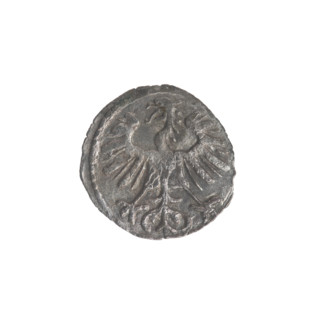 Lithuanian denarius, Sigismund II Augustus (King of Poland; 1544–1572); emblems of the Jagiellon