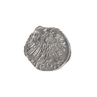 Lithuanian denarius, Sigismund II Augustus (King of Poland; 1544–1572); emblems of the Jagiellons