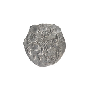 Lithuanian denarius, Sigismund II Augustus (King of Poland; 1544–1572); emblems of the Jagiellon