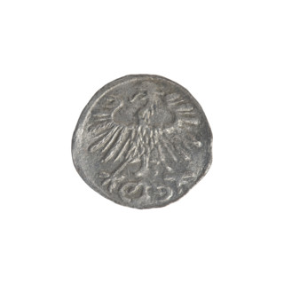 Lithuanian denarius, Sigismund II Augustus (King of Poland; 1544–1572); emblems of the Jagiellon