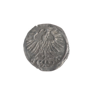 Lithuanian denarius, Sigismund II Augustus (King of Poland; 1544–1572); emblems of the Jagiellon
