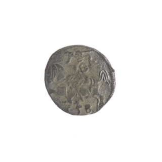 Lithuanian denarius, Sigismund II Augustus (King of Poland; 1544–1572); emblems of the Jagiellon