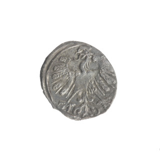 Lithuanian denarius, Sigismund II Augustus (King of Poland; 1544–1572); emblems of the Jagiellon