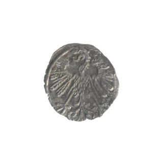 Lithuanian denarius, Sigismund II Augustus (King of Poland; 1544–1572); emblems of the Jagiellon