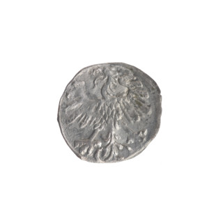 Lithuanian denarius, Sigismund II Augustus (King of Poland; 1544–1572); emblems of the Jagiellon