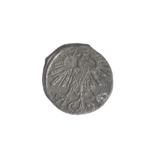Lithuanian denarius, Sigismund II Augustus (King of Poland; 1544–1572); emblems of the Jagiellons