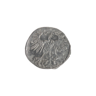 Lithuanian denarius, Sigismund II Augustus (King of Poland; 1544–1572); emblems of the Jagiellon