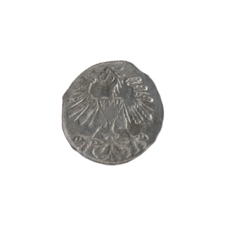 Lithuanian denarius of Sigismund II Augustus (King of Poland, 1544–1572), emblems of the Jagiellon