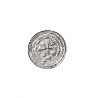 Denarius, Boleslaw III Krzywousty (prince of Poland; r. 1107–1138). Obverse: within a linear