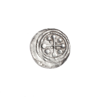 denarius, Boleslaw III Krzywousty (prince of Poland; 1086–1138), allegories, equal-armed cross,